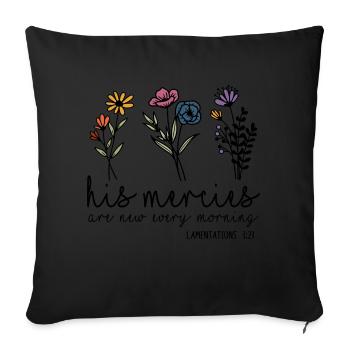 Church Religion Catholic Catholic Jesus Christ - Sofa pillowcase 17,3'' x 17,3'' (45 x 45 cm) - black - Front