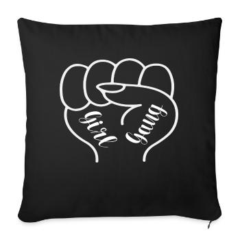 Girl Gang - Sofa pillowcase 17,3'' x 17,3'' (45 x 45 cm) - black - Front