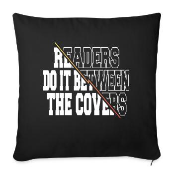 trucs livresques lecteurs citations de livres - Housse de coussin décorative 45 x 45 cm - noir - Devant