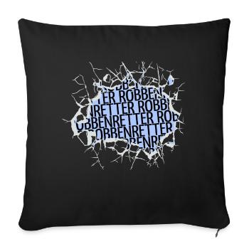 clubbing statement geburtstag vegetarisch cool - Sofakissenbezug 45 x 45 cm - Schwarz - Vorne