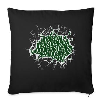 awesome grumbler joke animal shelter animal lover - Sofa pillowcase 17,3'' x 17,3'' (45 x 45 cm) - black - Front