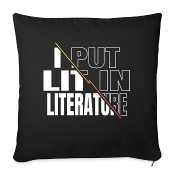 école cool cadeau d’anniversaire idée comptable comptable - Housse de coussin décorative 45 x 45 cm - noir - Devant