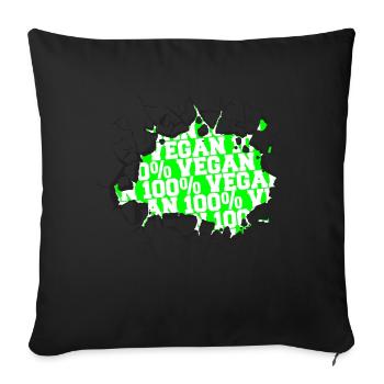 birthday present present idea joke funny quote - Sofa pillowcase 17,3'' x 17,3'' (45 x 45 cm) - black - Front