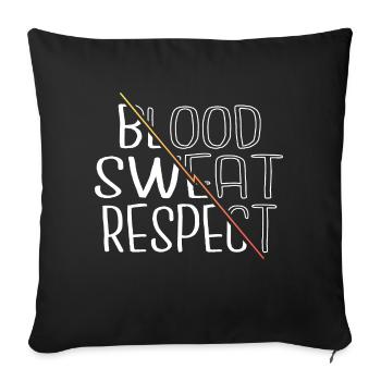 snowboard graphique fun anniversaire geek barbells - Housse de coussin décorative 45 x 45 cm - noir - Devant