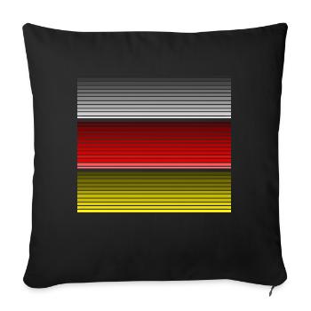 Cool Ossetia Flag Vapor Wave Designs - Sofa pillowcase 17,3'' x 17,3'' (45 x 45 cm) - black - Front