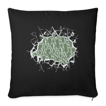 Beard's Statement Dino Joke Couples Dinosaur Fan - Sofa pillowcase 17,3'' x 17,3'' (45 x 45 cm) - black - Front