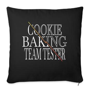 beards bday christmas present cake decorator beard - Sofakissenbezug 45 x 45 cm - Schwarz - Vorne