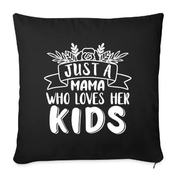 J’aime mes enfants - Housse de coussin décorative 45 x 45 cm - noir - Devant
