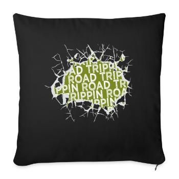 birthday present idea boy scouts rv funny - Sofa pillowcase 17,3'' x 17,3'' (45 x 45 cm) - black - Front