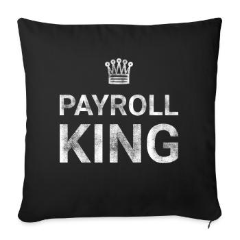 Payroll King - Sofa pillowcase 17,3'' x 17,3'' (45 x 45 cm) - black - Front