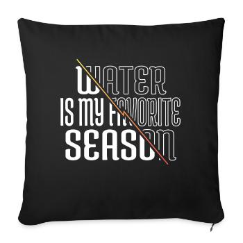 T-shirts de piscine de plage T-shirts de natation amusants - Housse de coussin décorative 45 x 45 cm - noir - Devant