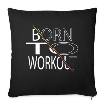 humor white defensive awesome bday sayings - Sofakissenbezug 45 x 45 cm - Schwarz - Vorne
