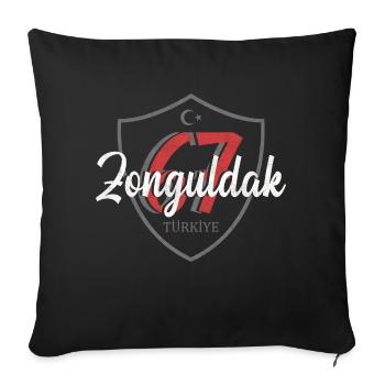 Zonguldak - Sofa pillowcase 17,3'' x 17,3'' (45 x 45 cm) - black - Front