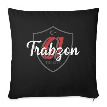Trabzon - Sofa pillowcase 17,3'' x 17,3'' (45 x 45 cm) - black - Front