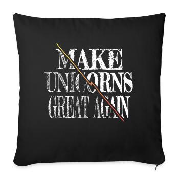 drôles dictons homme dabbing cadeau d’anniversaire - Housse de coussin décorative 45 x 45 cm - noir - Devant