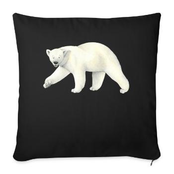 Icebear - Sofa pillowcase 17,3'' x 17,3'' (45 x 45 cm) - black - Front