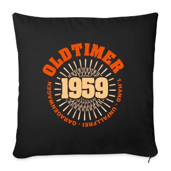 Spruch 1959 - Sofakissenbezug 45 x 45 cm - Schwarz - Vorne
