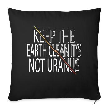 conspiracy birthday present idea planets gift idea - Sofakissenbezug 45 x 45 cm - Schwarz - Vorne