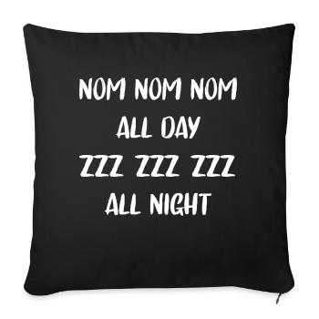 Grossesse Baby shower Babyshower Boy Girl - Housse de coussin décorative 45 x 45 cm - noir - Devant