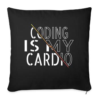 birthday present idea happy computer scientist - Sofakissenbezug 45 x 45 cm - Schwarz - Vorne