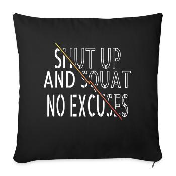 birthday present cats quote basketball modern love - Sofa pillowcase 17,3'' x 17,3'' (45 x 45 cm) - black - Front