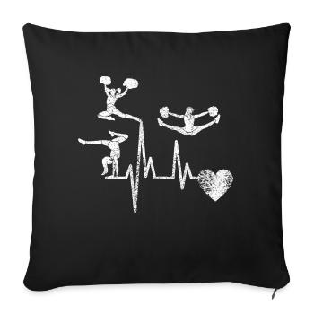 Cheerleading Cheerleader Girls Cheerleader - Housse de coussin décorative 45 x 45 cm - noir - Devant