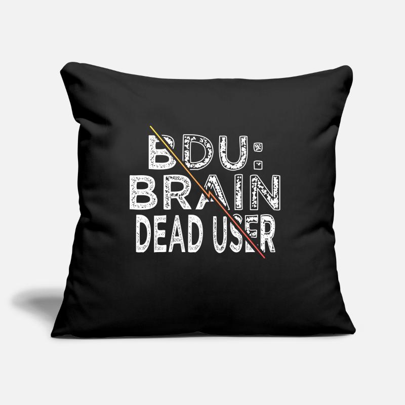 Citation Analyste informatique Hacking Coder Housse de coussin décorative 45 x 45 cm