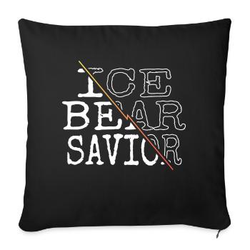 Antivalentineday Bday Animal Shelter Awareness - Sofa pillowcase 17,3'' x 17,3'' (45 x 45 cm) - black - Front