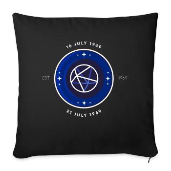 Apollo Badge - Housse de coussin décorative 45 x 45 cm - noir - Devant