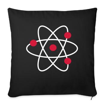 Science - Sofa pillowcase 17,3'' x 17,3'' (45 x 45 cm) - black - Front