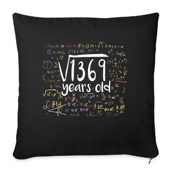 37th Birthday Square Root of 1369: 37 Years Old - Sofa pillowcase 17,3'' x 17,3'' (45 x 45 cm) - black - Front