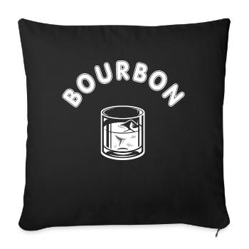 Bourbon Whiskey Alcohol - Sofa pillowcase 17,3'' x 17,3'' (45 x 45 cm) - black - Front