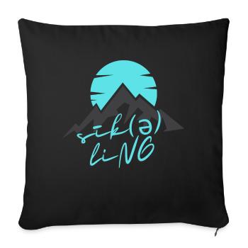 Le cyclisme est une passion - Housse de coussin décorative 45 x 45 cm - noir - Devant