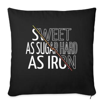Dictons Love Movies Idée cadeau - Housse de coussin décorative 45 x 45 cm - noir - Devant