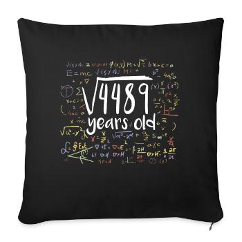 67th Birthday Square Root of 4489: 67 Years Old - Sofa pillowcase 17,3'' x 17,3'' (45 x 45 cm) - black - Front
