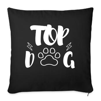 TOP DOG - Sofa pillowcase 17,3'' x 17,3'' (45 x 45 cm) - black - Front