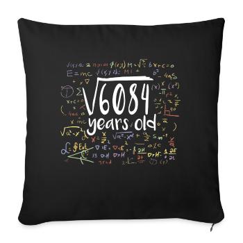 78th Birthday Square Root of 6084: 78 Years Old - Sofa pillowcase 17,3'' x 17,3'' (45 x 45 cm) - black - Front