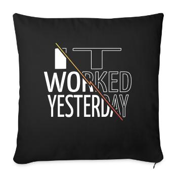 Joke Fathersday Fun Frontend Developer Doctor - Sofa pillowcase 17,3'' x 17,3'' (45 x 45 cm) - black - Front