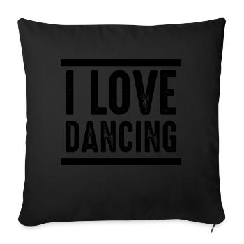 Dancing Dance Music - Sofakissenbezug 45 x 45 cm - Schwarz - Vorne