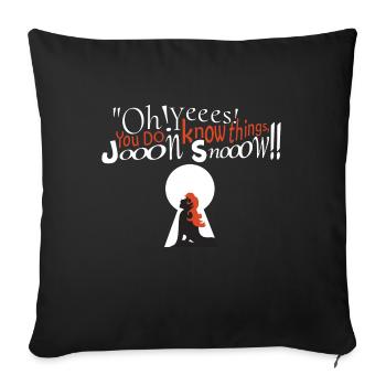 you do know things - Housse de coussin décorative 45 x 45 cm - noir - Devant
