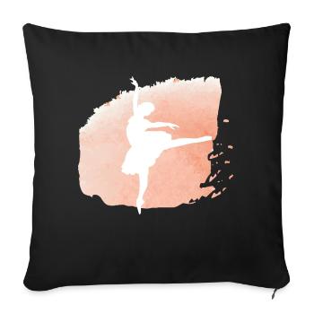Dancing Dance Music - Sofa pillowcase 17,3'' x 17,3'' (45 x 45 cm) - black - Front