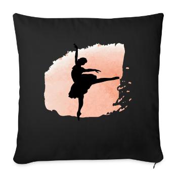 Danse Musique de danse - Housse de coussin décorative 45 x 45 cm - noir - Devant