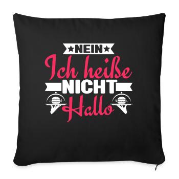 Kellner Kellnerin Restaurantfachkraft - Sofakissenbezug 45 x 45 cm - Schwarz - Vorne