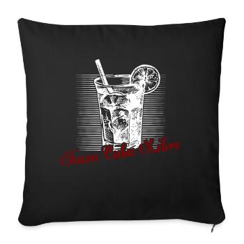 Team Cuba Libre Alcohol Rum Drinking - Sofa pillowcase 17,3'' x 17,3'' (45 x 45 cm) - black - Front