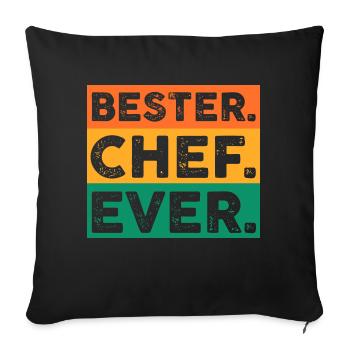 Arbeit Kollegen Büro Teamleiter Führungskraft Chef - Sofakissenbezug 45 x 45 cm - Schwarz - Vorne