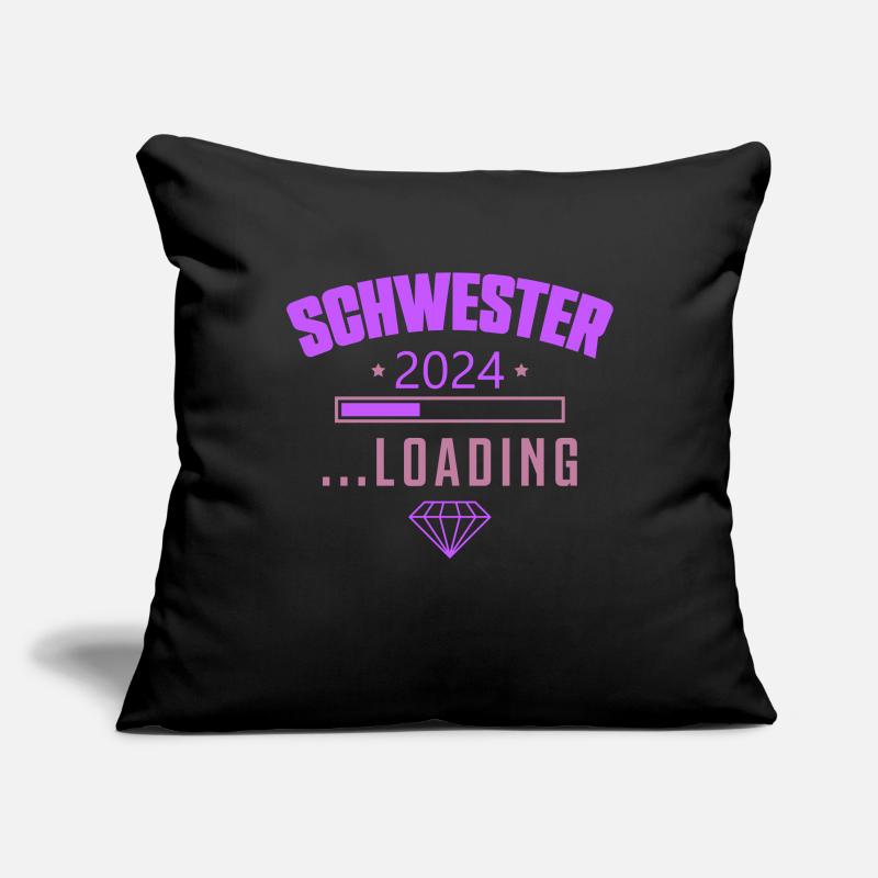 schwester 2024 loading Sofakissenbezug 45 x 45 cm