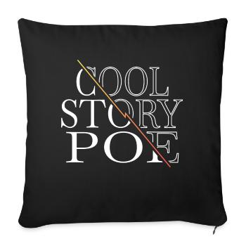 present earth believe conspiracy present idea - Sofa pillowcase 17,3'' x 17,3'' (45 x 45 cm) - black - Front