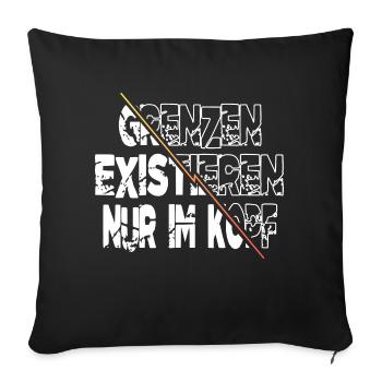 geschenkidee männchen humor geburtstag board - Sofakissenbezug 45 x 45 cm - Schwarz - Vorne