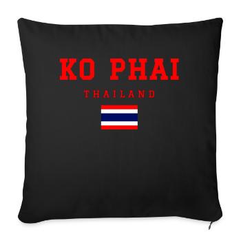 Ko Phai Thailand - Sofakissenbezug 45 x 45 cm - Schwarz - Vorne