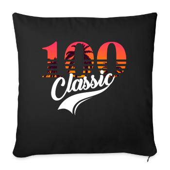 Vintage 100th Anniversary - Sofa pillowcase 17,3'' x 17,3'' (45 x 45 cm) - black - Front